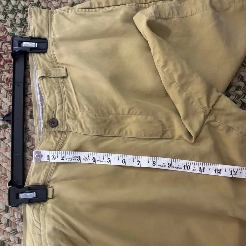 Tommy Bahama Men’s Shorts 36 Silk Linen Olive Green Casual Summer Flat Front